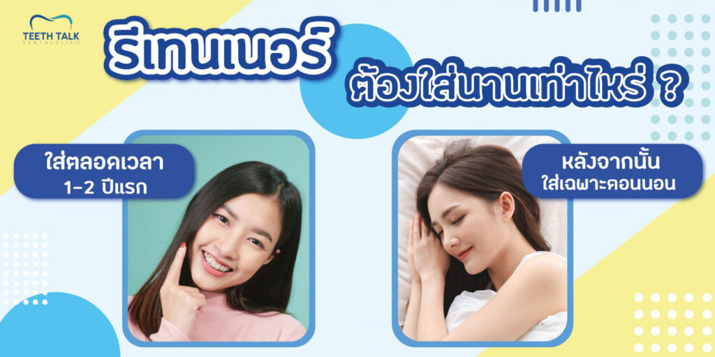 รีเทนเนอร์ต้องใส่นานเท่าไร?