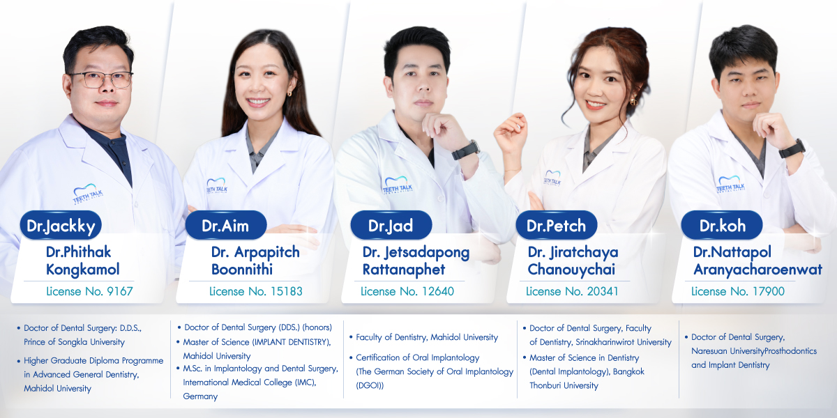 Dental implants: Initial payment starts at just 3,999 Baht. No credit card required. Free 3D CT scan included.