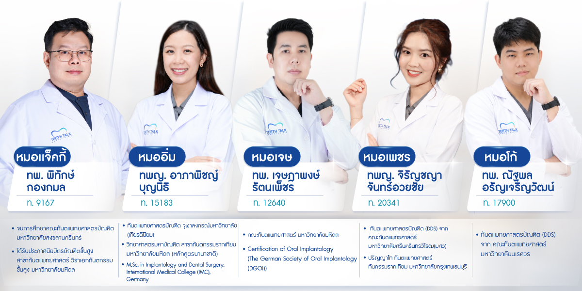 รากฟันเทียม เริ่มต้นงวดแรกเพียง 3,999.- ไม่ต้องใช้บัตรเครดิต ฟรี CT Scan 3 มิติ